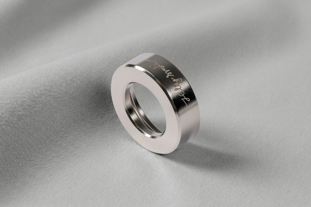 Stainless steel bezel for Elzetta flashlights, Alpha size, smooth profile