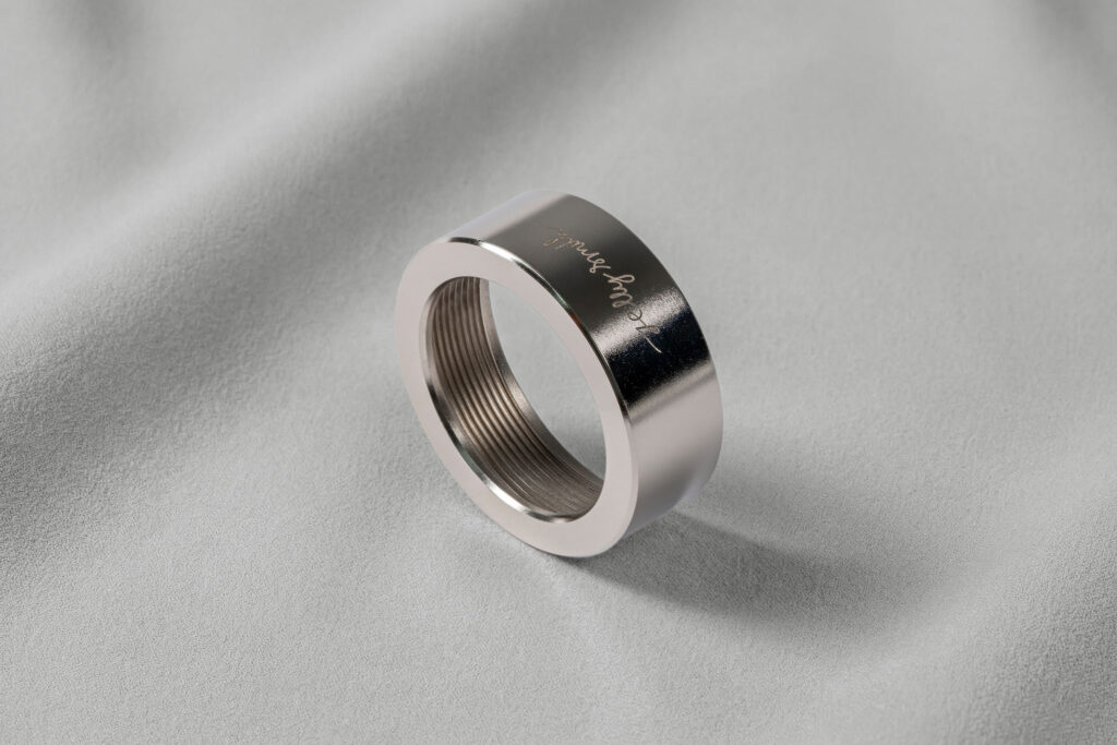 Stainless steel bezel for Elzetta flashlights, Bravo (Charlie) AVS size, smooth profile
